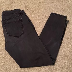 LOFT Ann Taylor Black Modern Skinny Ankle Skinny Black Jeans, 26/2